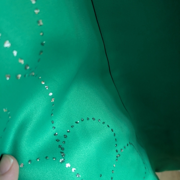 Vintage Y2K Bright Green Satin Formal Dress – US 4 | Fairweather - Picture 8 of 11